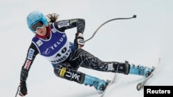  Линдзи Вон на ски писта във Ванкувър, 2008 година 