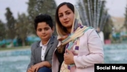 Nine-year-old Kian Pirfalak, pictured with his mother, Zeinab Molairad, was killed on November 16, 2022.