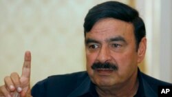 Sheikh Rashid Ahmed served as interior minister in Imran Khan's government. (file photo)