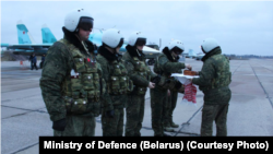 Зустріч російських військових у Білорусі, січень 2023 року. Фото Міноборони Білоусі