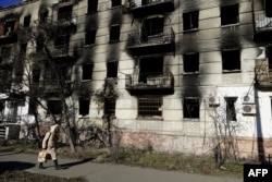 Зруйнований будинок в окупованому Сєвєродонецьку. Січень 2023