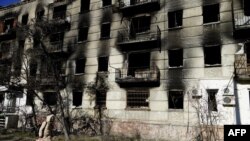 საილუსტრაციო ფოტო. ომის შედეგად განადგურებული სახლი ლუგანსკის ოლქში