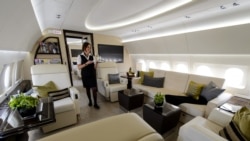 Airbus ACJ319 кеманан салон. Иштачу кеманан долахо ву Кадыров Рамзан
