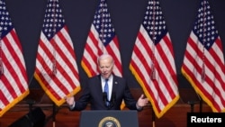 Джозеф Байден виступає перед Конгресом США із щорічною промовою «Про стан держави». Вашингтон, 7 лютого 2023 року