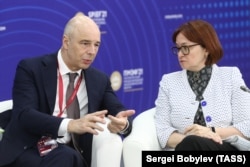 Министр финансов Антон Силуанов и глава Центрального банка Эльвира Набиуллина