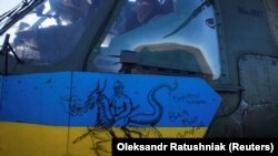 Український військовий гелікоптер на Донеччині, 25 січня 2023 року