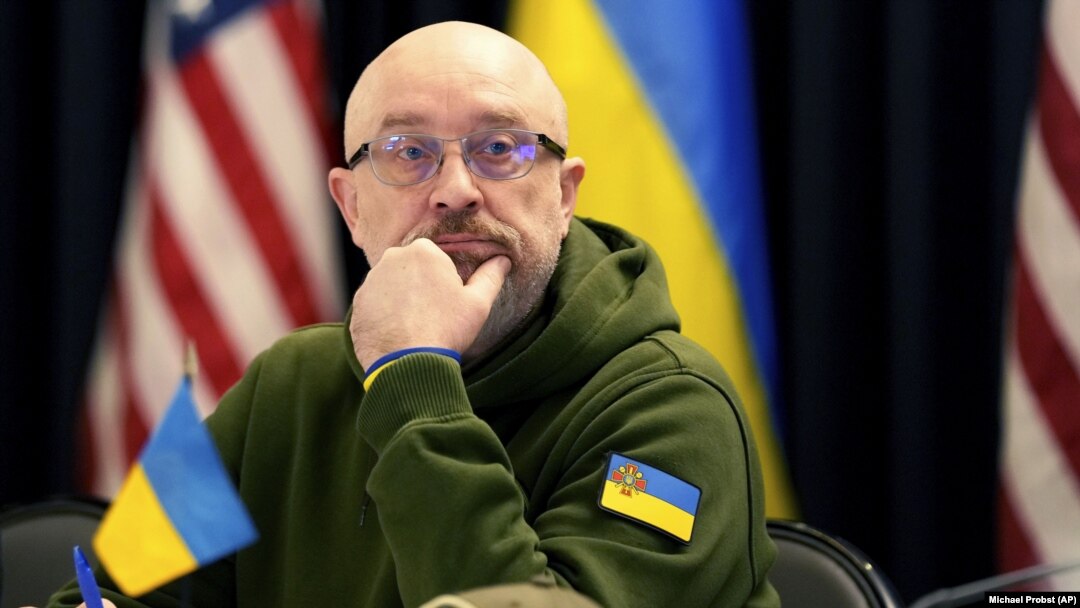 Міністр оборони України Олексій Резніков під час зустрічі у форматі «Рамштайн». Рамштайн-Мізенбах, Німеччина, 20 січня 2023 року