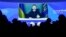 Уладзімір Зяленскі выступае пера удзельнікамі Ўсясьветнага эканамічнага форуму ў Давосе 18 студзеня 2023 году
