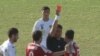 Ahtam Hamroqulov, a player for the Regar-TadAZ soccer team in Tajikistan, gets a red card -- and his water and electricity cut off. 