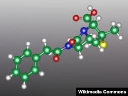 Молекула пенициллина