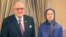 Maryam Rajavi, leader of the Iranian opposition group Mujahedin-e Khalq Organization (MKO) with former NY Mayor Rudy Giuliani. 