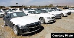 Smuggled BMWs and other brands in Iran, where the import of Western passenger cars was banned in 2017.