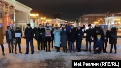 Уфимские активисты, вышедшие на протест 24 февраля
