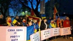 Skup podrške ispred zgrade Ambasade Ukrajine u Podgorici