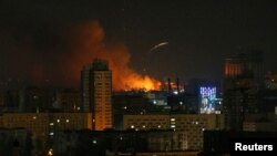 Фото вибуху в Києві, початок доби 26 лютого