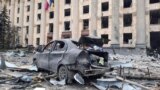 Ukraine -- explosion near Kharkiv Regional State Administration, results of shelling, foto DSNS, 1Mar2022