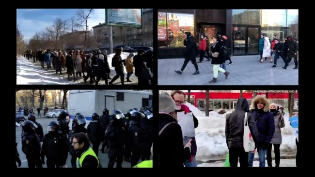 Protestat kundër luftës përhapen në mbi 50 qytete ruse Protestat kundër luftës përhapen në mbi 50 qytete ruse