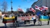 Акцыя беларусаў супраць расейскай агрэсіі ва Ўкраіне, Вільня, 27 лютага 2022 году. Ілюстрацыйнае фота