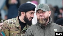 Председатель парламента Чечни Магомед Даудов и глава республики Рамзан Кадыров