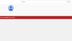 Një kanal në Youtube i mediumit rus Russia Today, i bllokuar në Serbi.