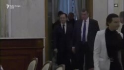 Delegacioni ukrainas duke arritur për bisedime me delegacionin rus në Bjellorusi