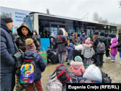 Refugiați ucraineni la Moldexpo, Chișinău. 3 martie 2022