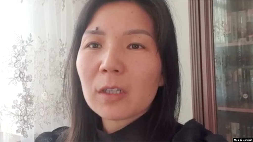 Активистка незарегистрированной Демократической партии Казахстана Инга Иманбай