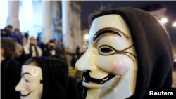 Символика хакерской группы Anonymous
