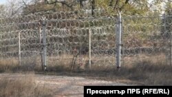 Мястото край оградата по границата между България и Турция, на което беше застрелян граничният полицай Петър Бъчваров