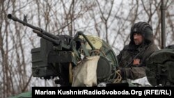 Українські військові поблизу Макарова Київської області, 4 березня 2022 року
