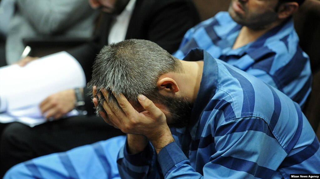 A court in Iran has sentenced the killer of a political prisoner to Qisas, or retribution in kind. In this undated photo Hamidreza Shoja'ii Zavareh is seen during his trial.