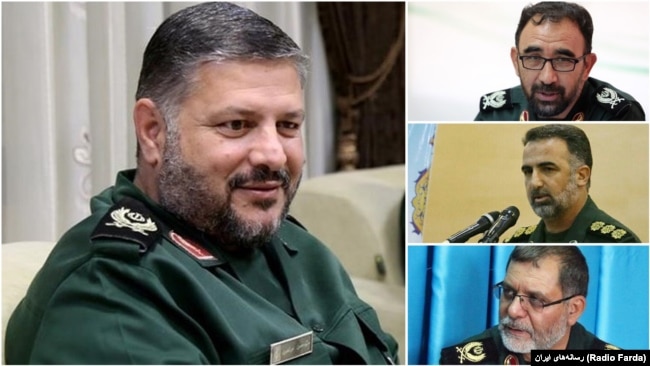 The commander of IRGC’s regional HQ in the North of Iran “Samen-ol-Aeme”, Hassan Mortazavi and his provincial deputies YaghoubAli Nazari (Khorasan Razavi), Ali Ghasemi (Khorasan Jonoubi), and Aboulghasem Chaman (Khorasan Shoma