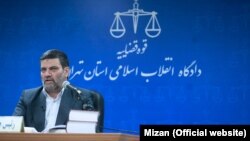 Iran -- Iranian Judge Abolghasem Salavati during court hearing session of jailed tycoon, Babak Zanjani.