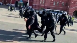 Peaceful Protesters Detained At Renewed Anti-War Rallies Across Russia