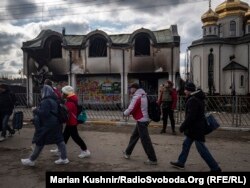 Евакуація людей з Ірпіня, Бучі, Київщина. 9 березня 2022 року