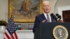 U.S. President Joe Biden speaks in the Roosevelt Room at the White House in Washington on March 8.