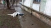 The body of a dead civilian in Mariupol in March.