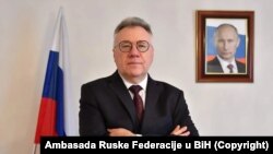 Ruski ambasador u BiH Igor Kalabuhov (Fotografija nastala 31. marta 2022.)