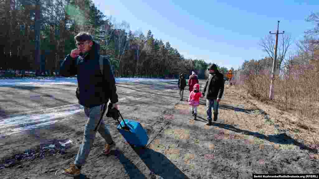 Евакуація людей із сіл Вишгородського району Київської області. 10 березня 2022 року