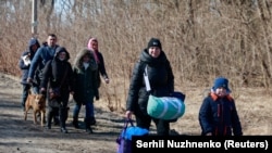 Украінскія ўцекачы ад расейскай ваеннай агрэсіі