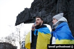 Oleg a luat cuvântul la câteva dintre protestele organizate la Ljubljana.