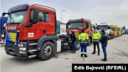 Protest preveoznika u Sarajevu, 9. marta 2022