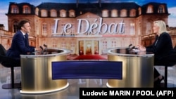 Emmanuel Macron és Marine Le Pen televíziós vitája 2022. április 20-án