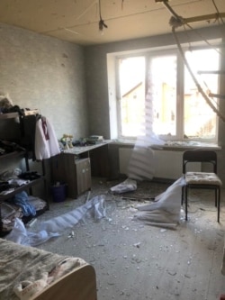 Дом семьи Власенко в Ворзеле после обстрелов