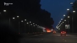 Zjarr masiv në një magazinë në Kiev 