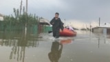 Kazakhstan – Flooded area in Orgebas village in Maktaral district, Turkistan region. 03May2020