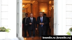 Президент России Владимир Путин и прибывший с визитом президент Казахстана Касым-Жомарт Токаев. Сочи, 19 августа 2022 года 