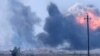 CRIMEA – Smoke from an explosion of ammunition in the Dzhankoy region, 16Aug2022