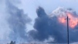 CRIMEA – Smoke from an explosion of ammunition in the Dzhankoy region, 16Aug2022