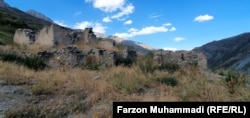 The ruins of an abandoned village in Yaghnob